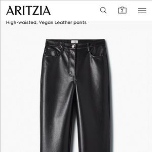 NWOT Aritzia Melina Pants Regular Size 2 Black